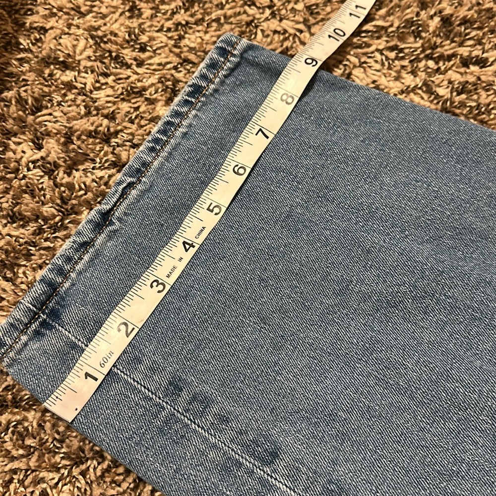 American Eagle Baggy Jean Size 14 Blue Distressed - Picture 9 of 9